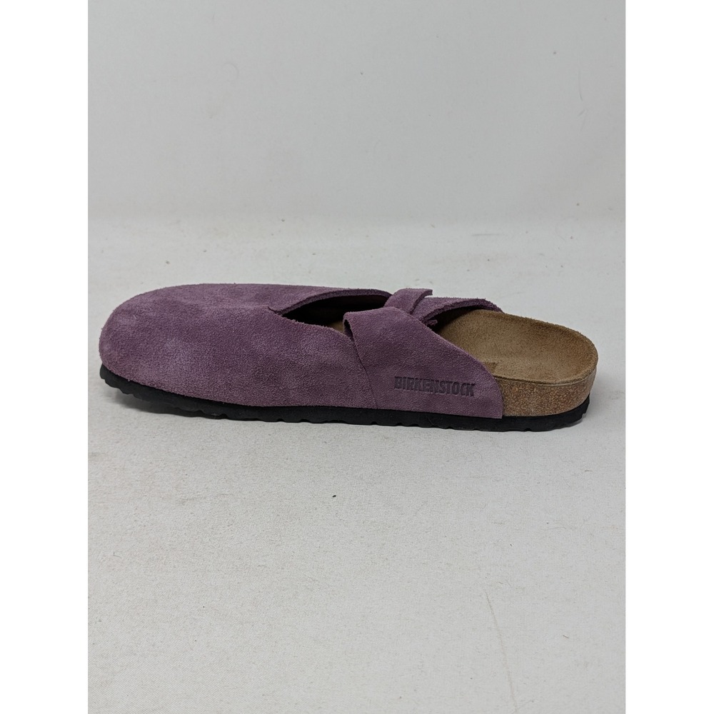Birkenstock London Purple Suede Closed Toe Clogs Shoes Womens 39 L8 M6 - Picture 10 of 13